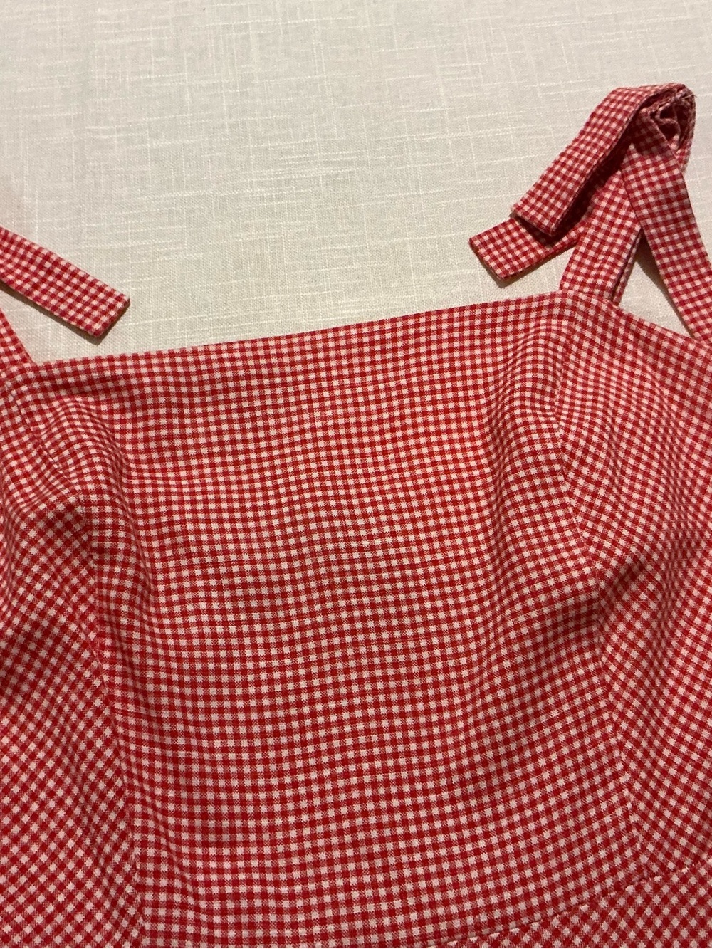 Draper James Rose-gingham Print Tie Strap Midi Dress - Picture 3 of 14